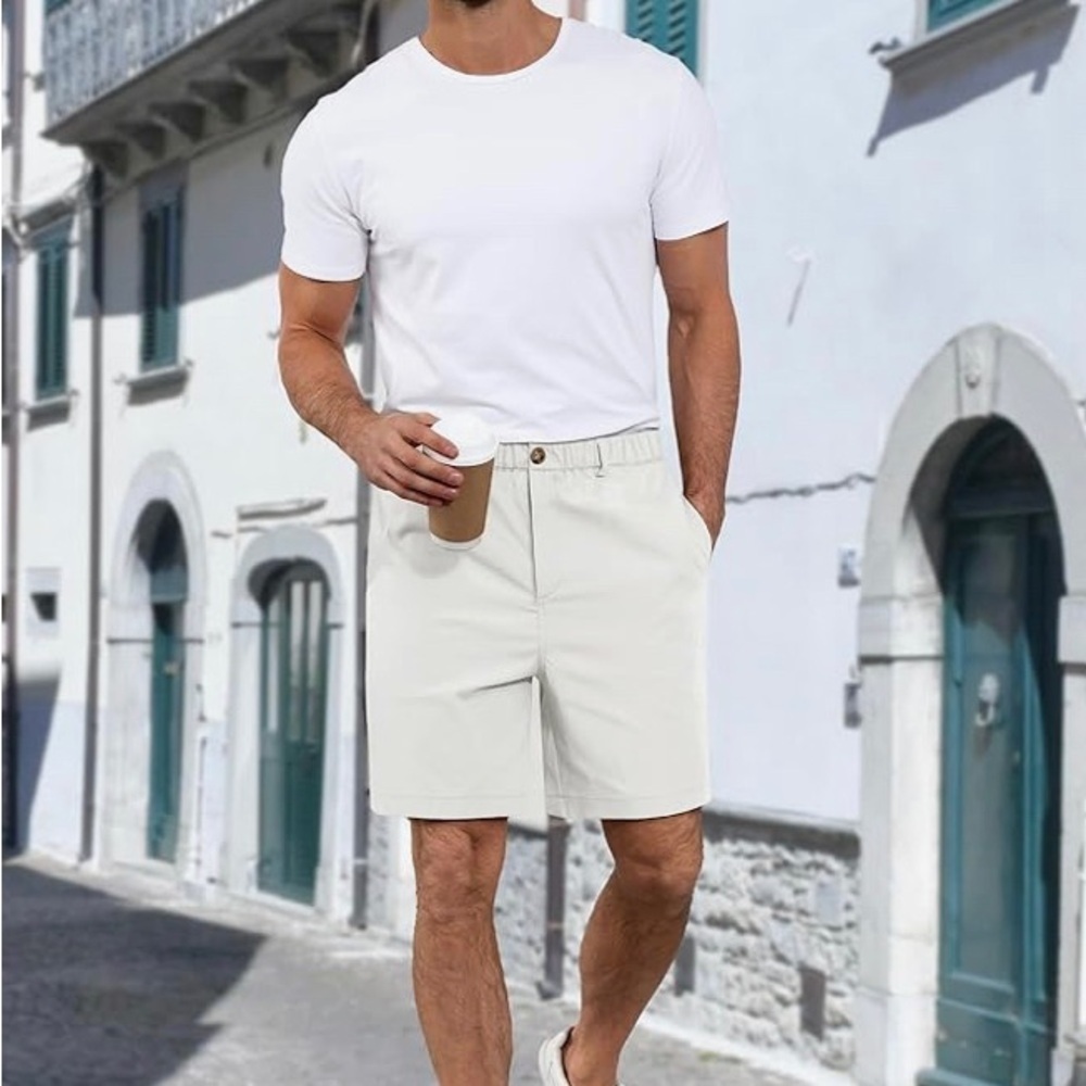 Gradual L gray Flat Front Shorts with Classic Design
